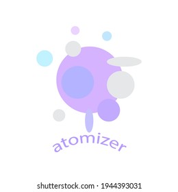 Futuristischer tee mit Atom- und Planetensymbol. T-Shirt, Bekleidung, Kleidung und Mode, Ikone. 