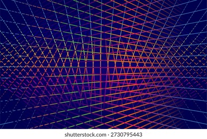 Futuristic texture with colorful gradient lines. Bold dynamic design blending smooth tones and radiant colors for modern visual art projects