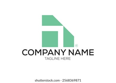 futuristic themed abstract square logo, suitable for several construction, digital or housing companies and startups