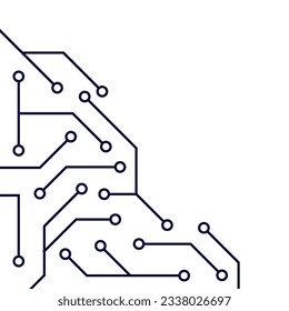 futuristic touch to technology or game backgrounds with circuit board illustrations as header and footer elements