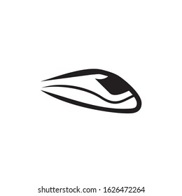 Futuristic train icon logo design vector template