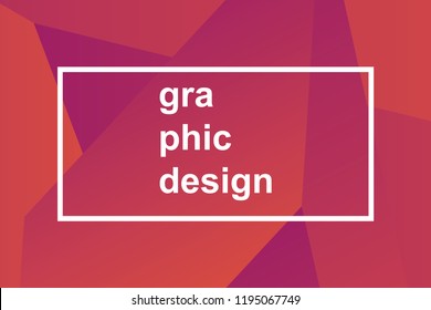 Futuristic trendy geometric background
