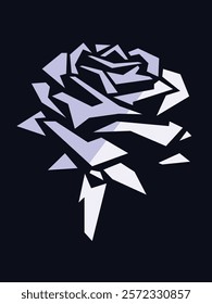 futuristic trendy rose illustration t shirt design
