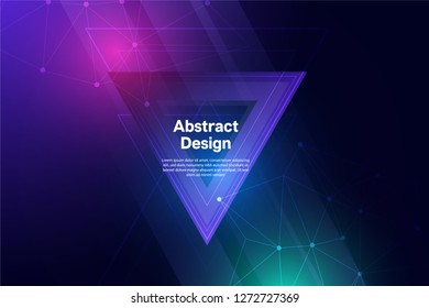 Futuristic Triangle Abstract Wallpaper Background