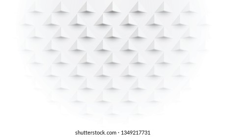 Futuristic triangle background, simply triangle 3d, white gradient, vector-Vector