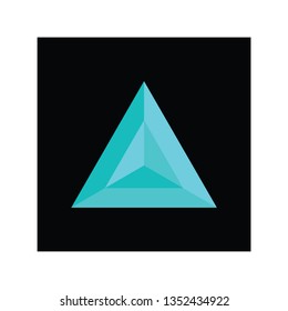 Futuristic Triangle Chain logo design inspiration