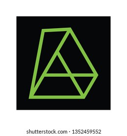 Futuristic Triangle Chain logo design inspiration
