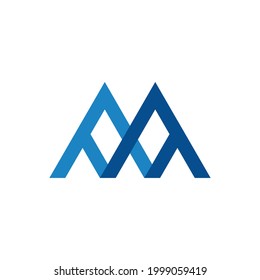 Inspiración en el diseño del logotipo de la cadena triangular futurista