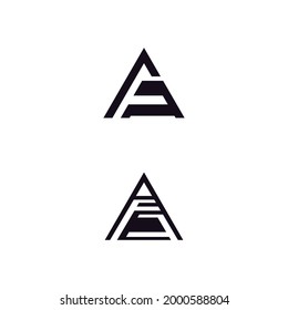 Futuristic Triangle Chain logo design inspiration