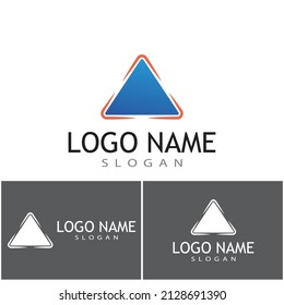 Futuristic Triangle Chain logo design inspiration