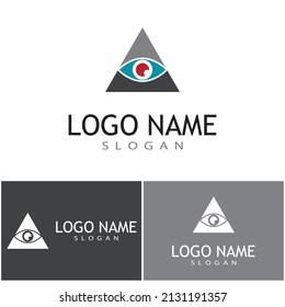 Futuristic Triangle Chain logo design inspiration