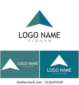 Futuristic Triangle Chain logo design inspiration