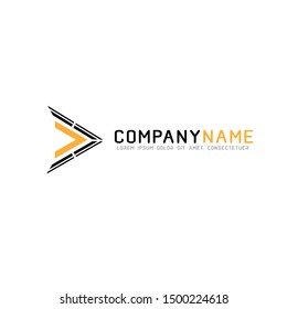 Futuristic Triangle  logo design inspiration