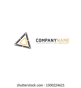Futuristic Triangle  logo design inspiration