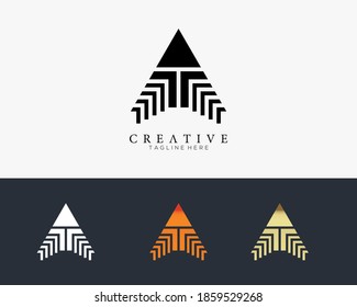 Inspiration für das Design des Futuristischen Triangle-Logos