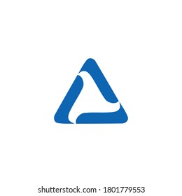 Plantilla de diseño de logotipos triangulares futuristas