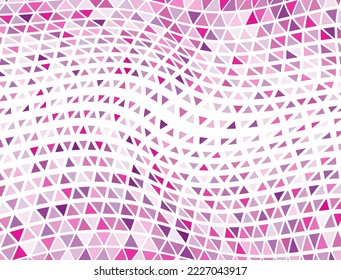 Futuristic triangles halftone vector. Triangular fade elements banner background. Chevron triangles halftone geometry.