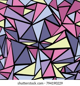 Futuristic triangular grid geometric seamless vector. Minimal triangles polygonal template. Diamond triangle brochure minimal background for business card.