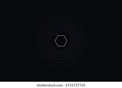 A futuristic UI displays an iris scan with glowing blue digital lines, representing biometric identification and security.