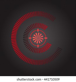 Futuristic user interface, abstract technology background. Vector illustration