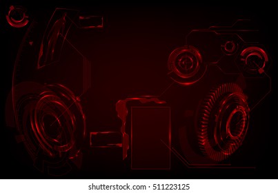 Futuristic user interface HUD