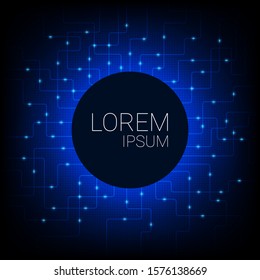 Futuristic User Interface HUD, blank circle
