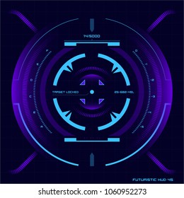 Futuristic User Interface HUD Tech Elements For Game Creation Or Footage Overlay. Sci-fi Vector Design Set