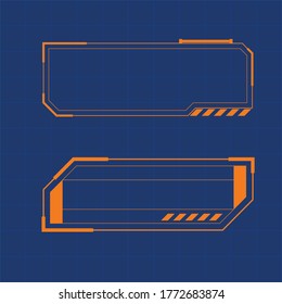 Futuristic user interface illustration design template