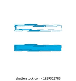 Futuristic user interface illustration design template
