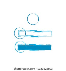 Futuristic user interface illustration design template
