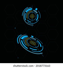 Futuristische Design-Vorlage für Benutzeroberflächen-Illustrationen