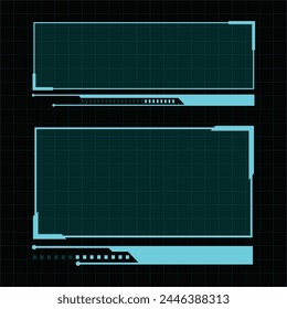 Futuristic user interface illustration design template