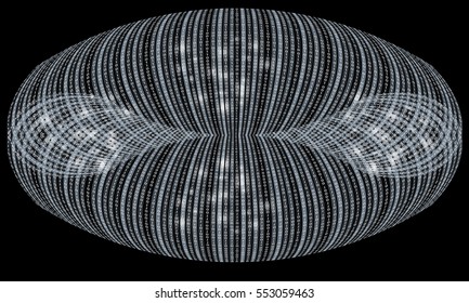 Futuristic vector backdrop with binary code