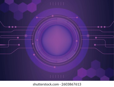 Futuristic vector background of digital networks, space, galaxies, planets, AI, and computers. symbolizing global connectivity, technology, and the digital world.
