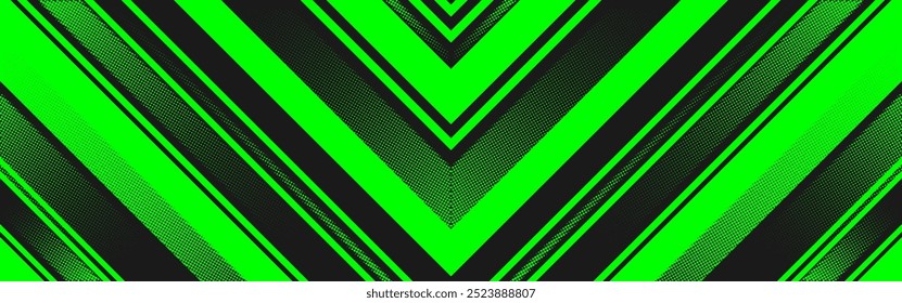 Fondo de Vector futurista con diseño de Anuncio verde y negro agudo	
