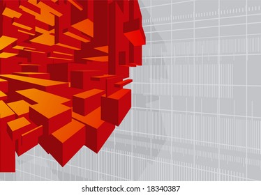 Futuristic vector backgrounds. Part One.