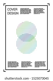Futuristic Vector Geometric Cover Design with Gradient and Abstract Lines and Figures for your Business. Template Design with Hologram, Gradient Effect for Annual Report.