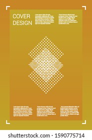 Futuristic Vector Geometric Cover Design with Gradient and Abstract Lines and Figures for your Business. Coverage Design with Hologram, Gradient Effect for Performance.