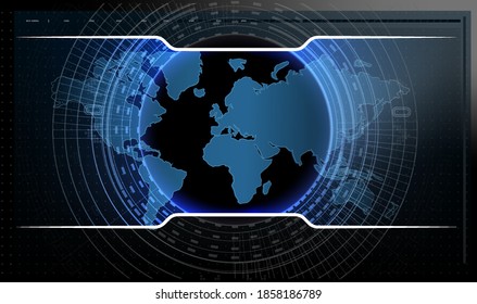 Futuristisches Vector HUD Interface Screen Design. Digitale Kallout Titel. HUD UI GUI futuristic Benutzeroberfläche Bildschirm Elemente Set. Hightech-Bildschirm für Videospiel. Sci-fi Konzept Design.