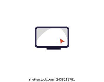 Una ilustración vectorial futurista con una interfaz holográfica de ordenador con elementos de ciencia ficción.
