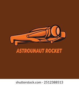 Futuristic Vector Illustrations of Astronauts Flying, for Science Fiction Posters Covers, and Backgrounds and article clothes