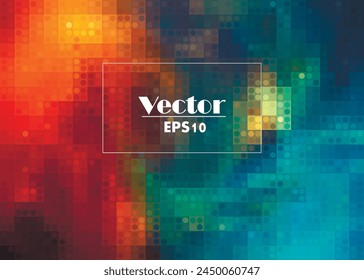Futuristic vector image of outer space. Planet Earth against the backdrop of fantastic star clusters and nebulae. Distant planets and galaxies. Infinity of the universe. Dark blue abstract background.