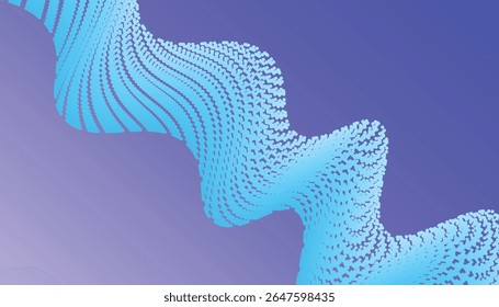 Futuristic vector landscape with flowing waveform patterns and minimal abstract design. Ideal for tech, digital, or conceptual art themes.

