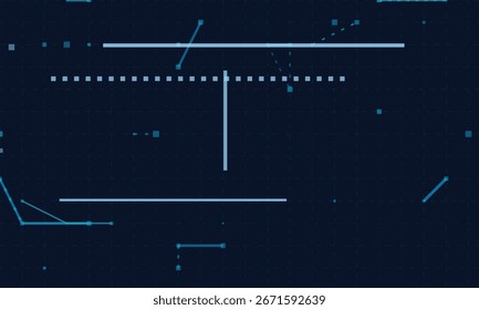 Futuristic vector tech background with abstract geometric lines and digital grid.