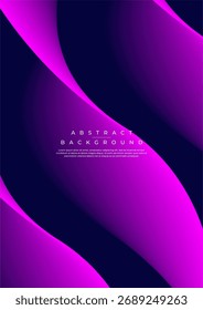 Fundo abstrato vertical futurista com ondas de fluidos suaves