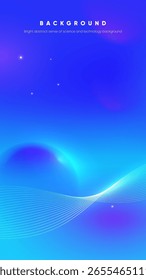 Una Vertical futurista de fondo tecnológico abstracto