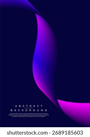 Fondo minimalista de Vertical futurista con forma de flujo simple