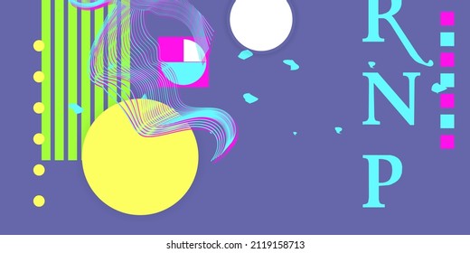 Futuristic Very Peri retro neon colors landscape of the 80`s. Vector futuristic illustration of sun with mountains in retro style. Cyber Surface. Suitable for design in the style of the 1980`s or 80`s