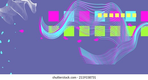 Futuristic Very Peri retro neon colors landscape of the 80`s. Vector futuristic illustration of sun with mountains in retro style. Cyber Surface. Suitable for design in the style of the 1980`s or 80`s
