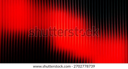 Futuristic vibrant vertical ribbed lines that distorts vivid red blue diagonal gradient. Vivid and colorful visual perfect for modern design, technology backgrounds, or creative advertising projects